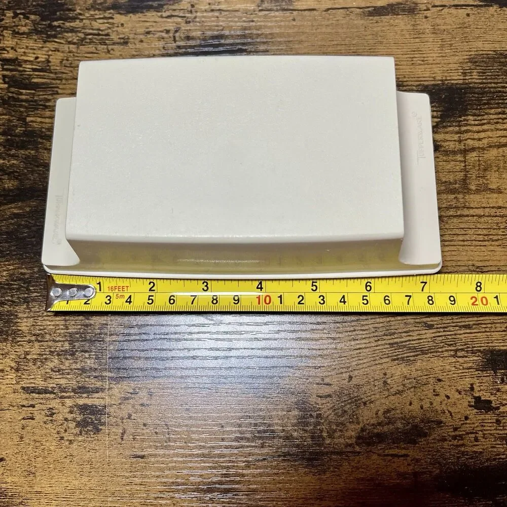 Vintage Tupperware Butter Stick Dish 1512-8 Almond Butter Keeper Container